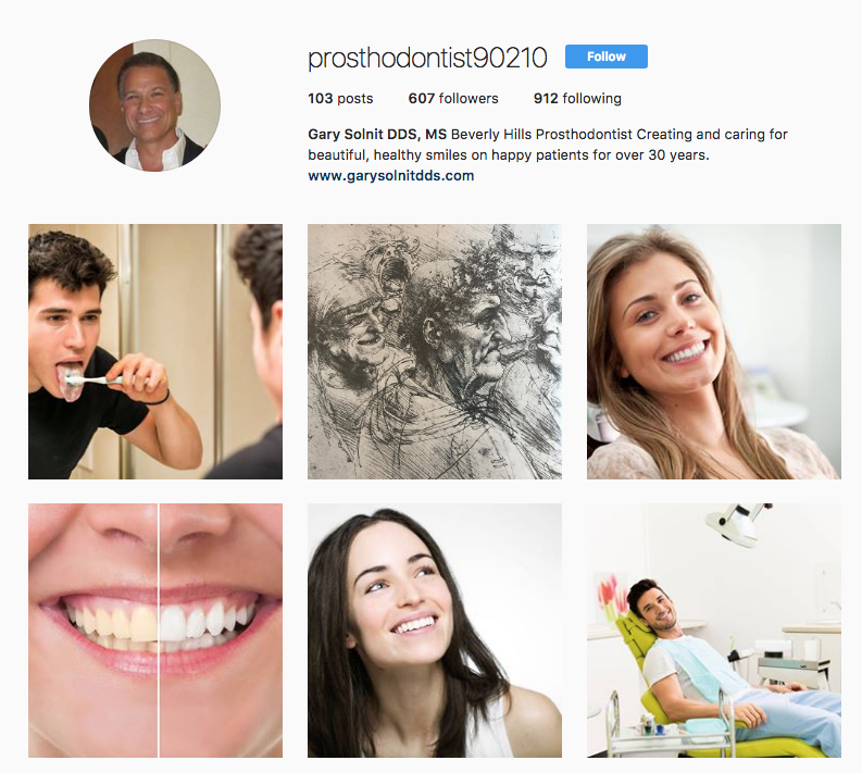 instagram for dentists